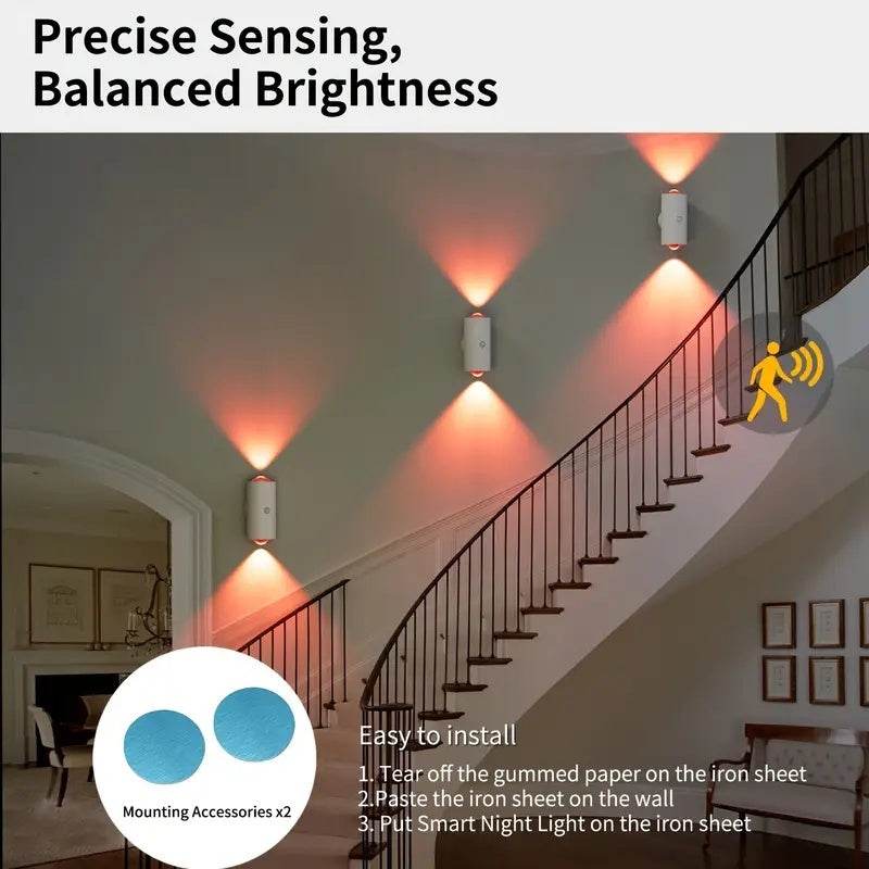 Ambient RGB Gradient Motion sensor LED Night Light - www.Shopthatapp.com