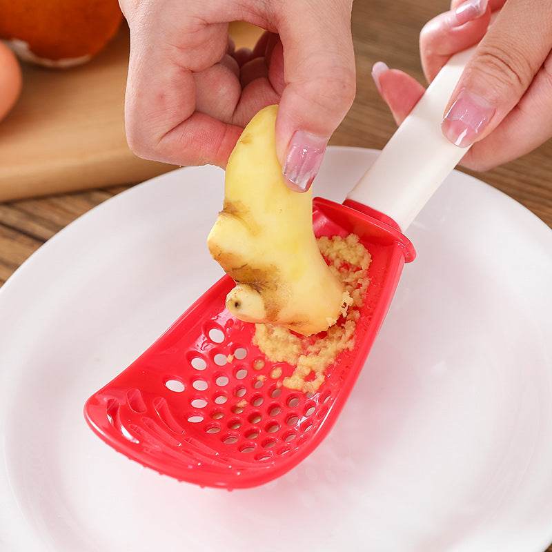 Multifunctional Slotted Spoon Grinding Cooking Spoon Mashed Auxiliary Food Ginger Garlic Spoon Press Potatoe Stir-frying Spatula Kitchen Gadget - www.Shopthatapp.com