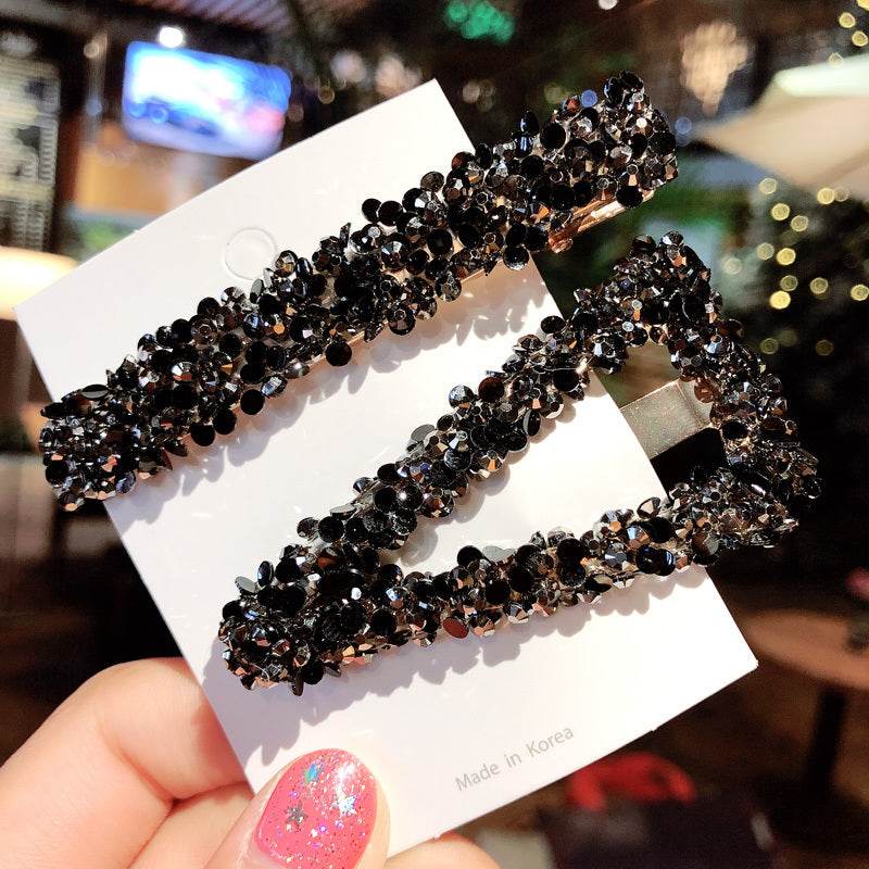 Elegant Rhinestone Flower Bling Hair Clip - www.Shopthatapp.com