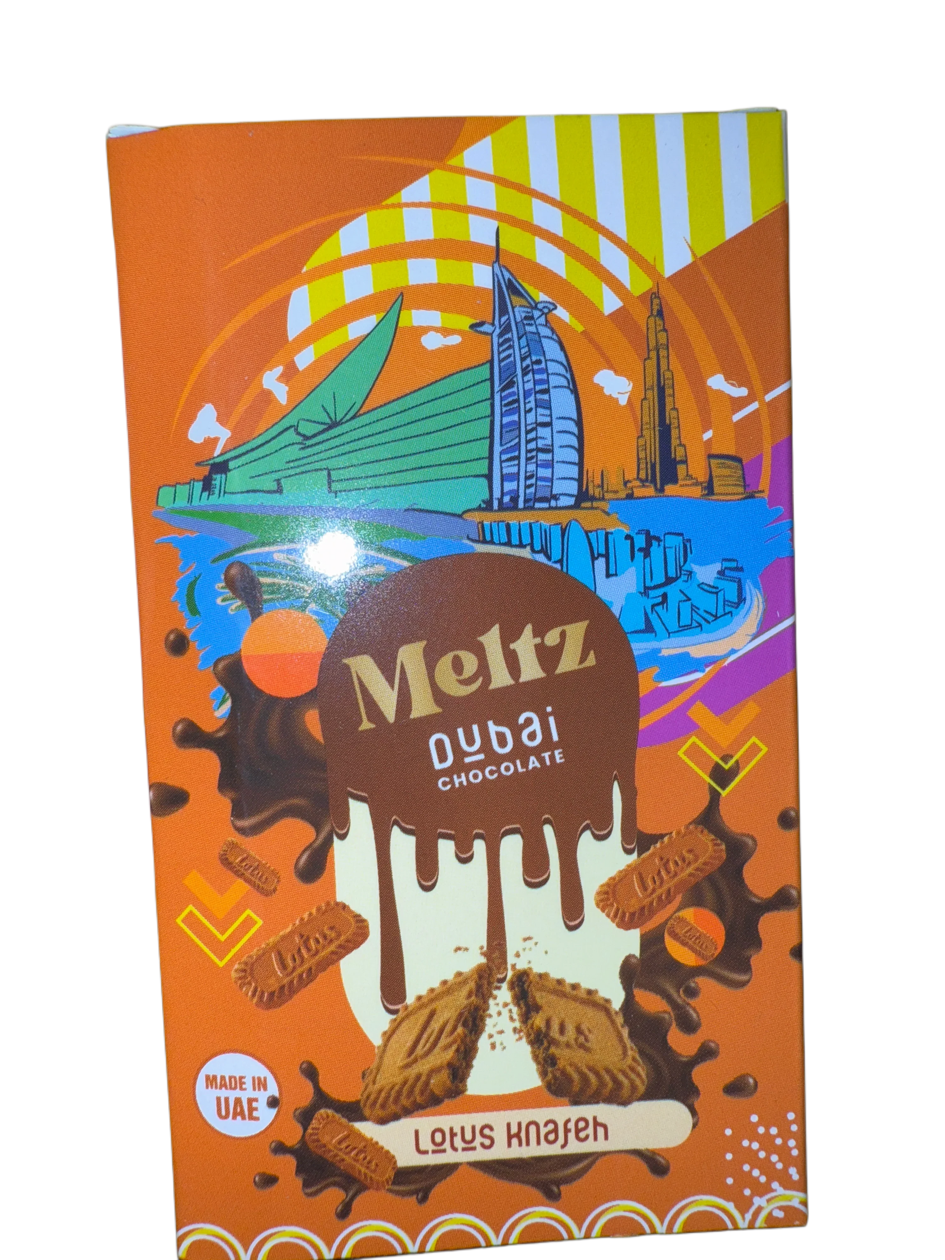 Meltz Dubai Chocolate Lotus Knafeh Flavour 75G - Dubai Edition - www.Shopthatapp.com