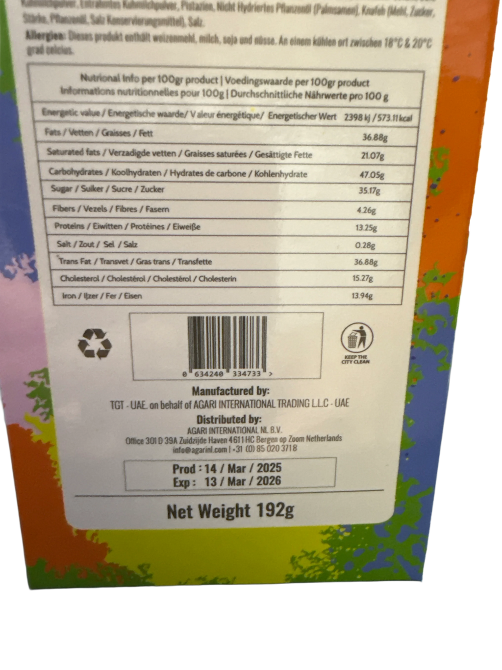 Meltz Dubai Chocolate Pistachio Knafeh Flavour 192G - Dubai Edition - www.Shopthatapp.com