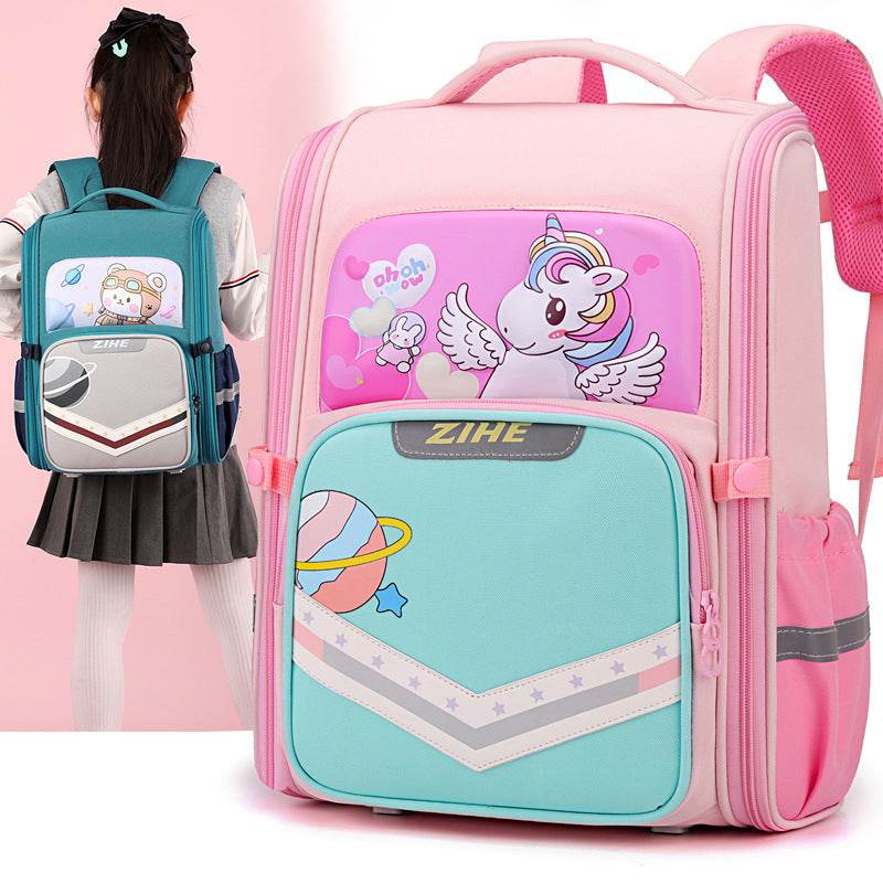 Back Support Large Capacity Cartoon Backpack for School - www.Shopthatapp.com