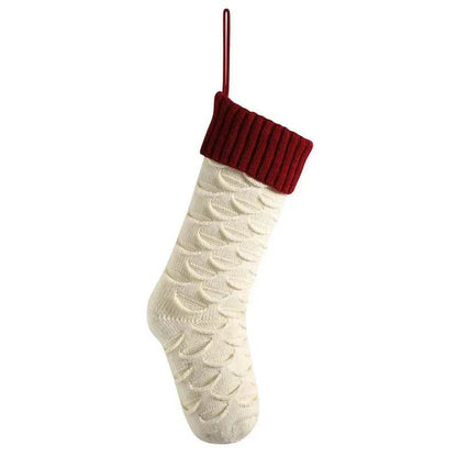 Christmas Gift Bag Decorative Socks Knitted Hanging Decoration - www.Shopthatapp.com
