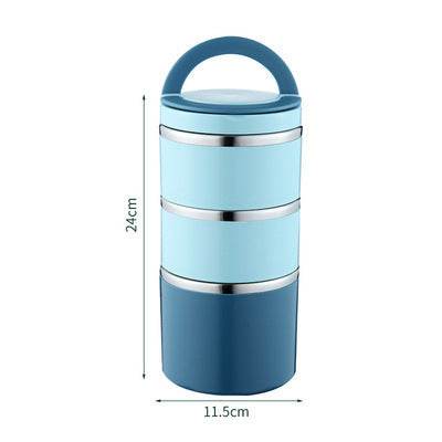 Portable Minimalist Stainless Steel Thermal Insulated Lunch Container - www.Shopthatapp.com