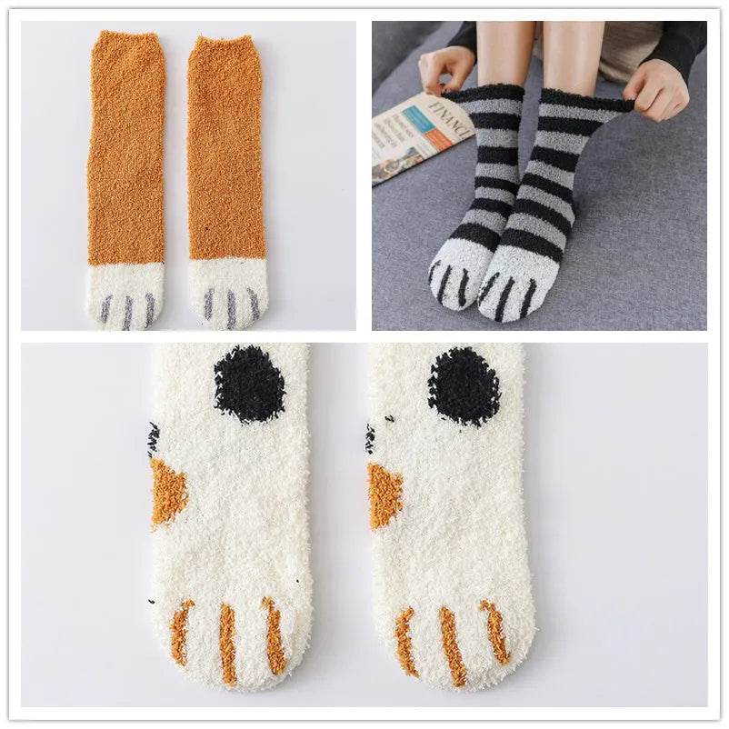 Winter House floor Fleece socks - www.Shopthatapp.com