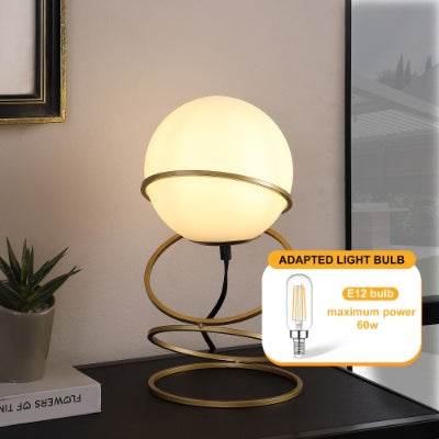 Metal Stand Table Lamp For Living Room - LED Lamp - Gold Spiral 4 Ring - www.Shopthatapp.com