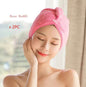 Women's Microfiber Hair Dryer Cap Absorbent Hair Towel.