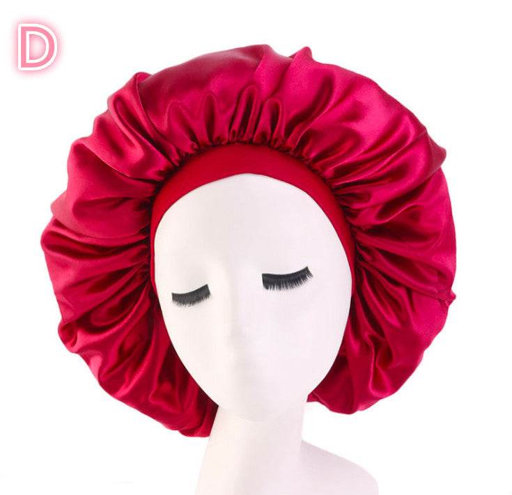 Beauty print Satin Silk Hair Bonnet for sleeping - www.Shopthatapp.com