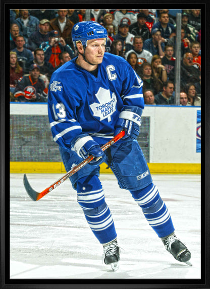 Mats Sundin Toronto Maple Leafs Framed 20x29 Action Canvas - www.Shopthatapp.com