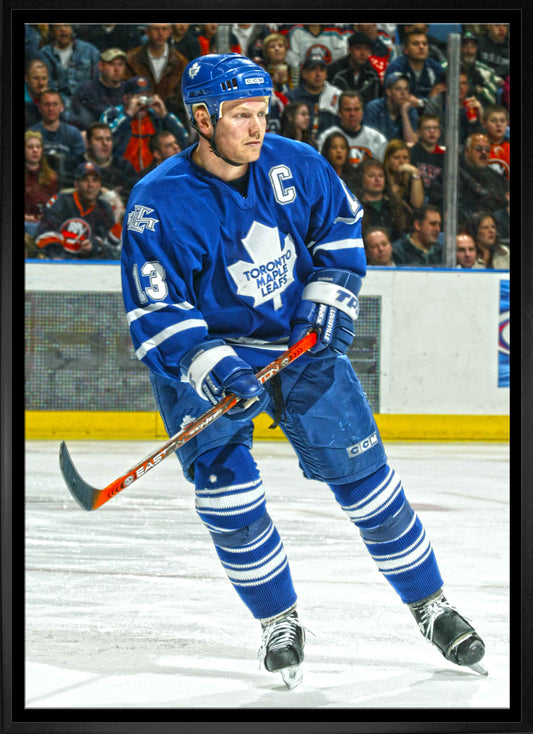 Mats Sundin Toronto Maple Leafs Framed 20x29 Action Canvas - www.Shopthatapp.com