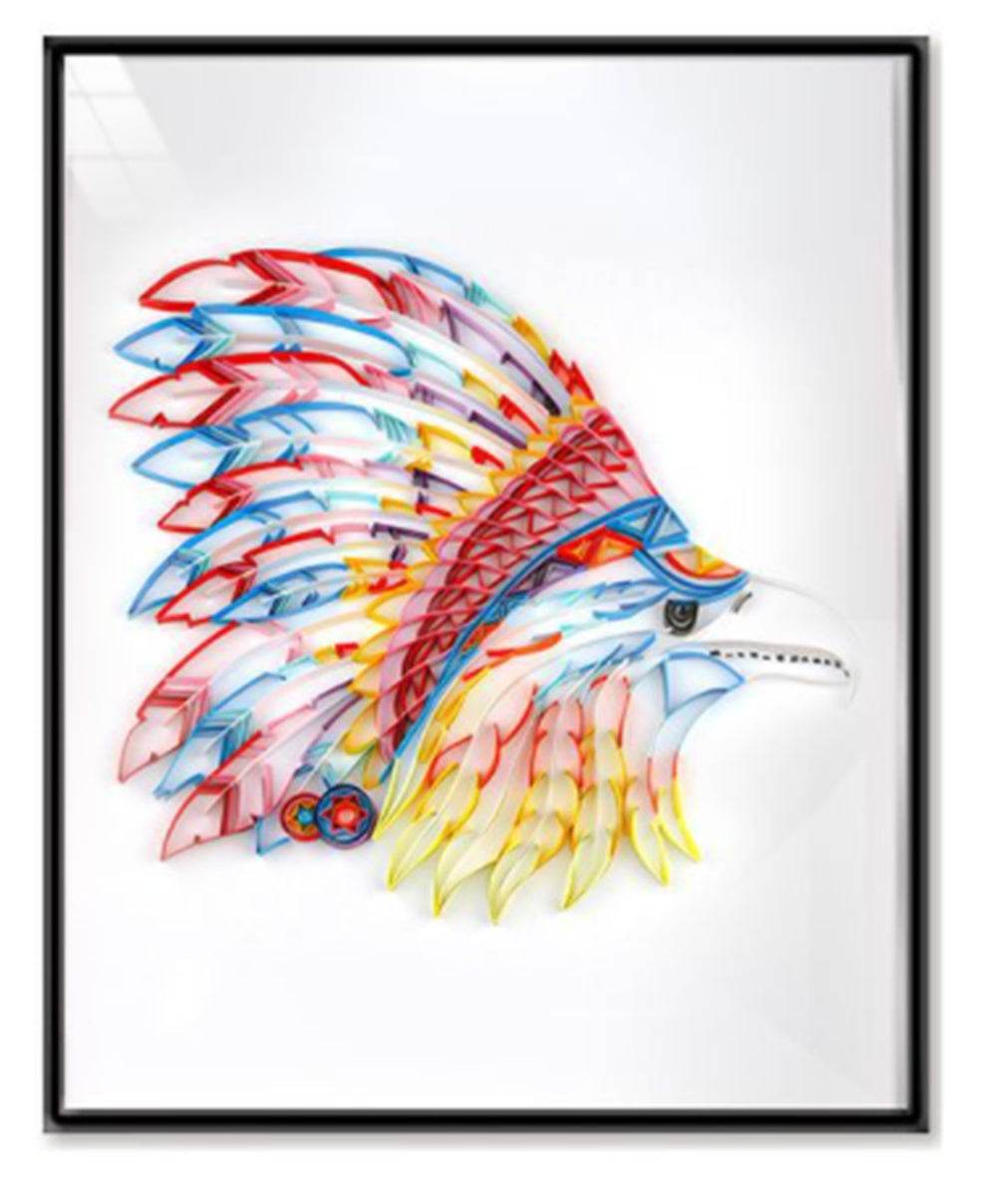 Quilted Paper Painting Creative Handmade Crafts - www.Shopthatapp.com