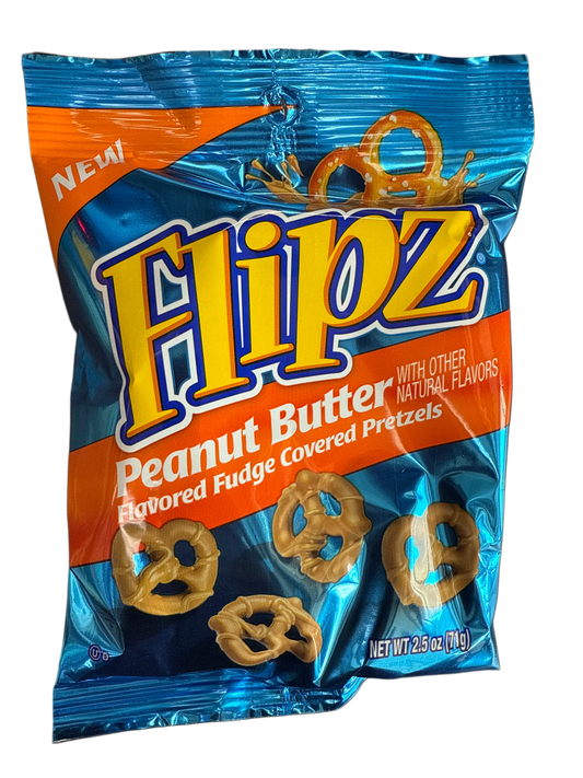 Flipz Peanut Butter Fudge Covered Pretzels 71G - U.S Edition - www.Shopthatapp.com