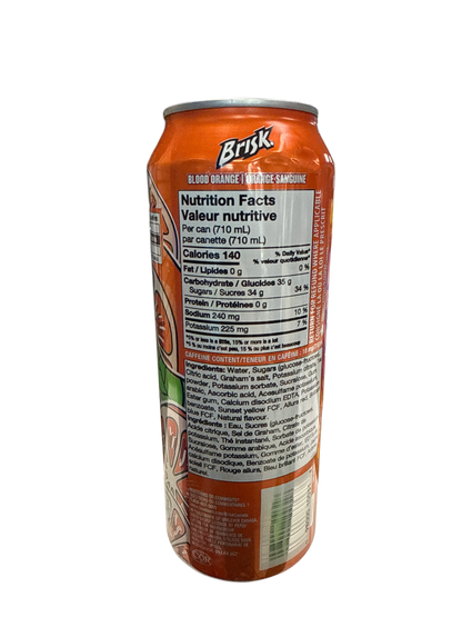 Brisk Blood Orange Iced Tea Tall Can 710ML - U.S Edition - www.Shopthatapp.com