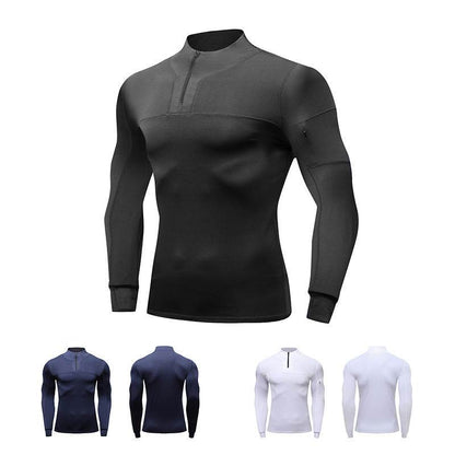 Outdoor Muscle Fitted Tactics Workout T-shirt Long Sleeve Sports Quick-drying top - www.Shopthatapp.com