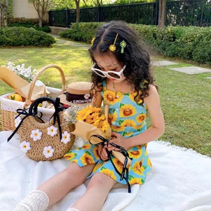 Casual Summer Floral cotton dress for baby girl - www.Shopthatapp.com