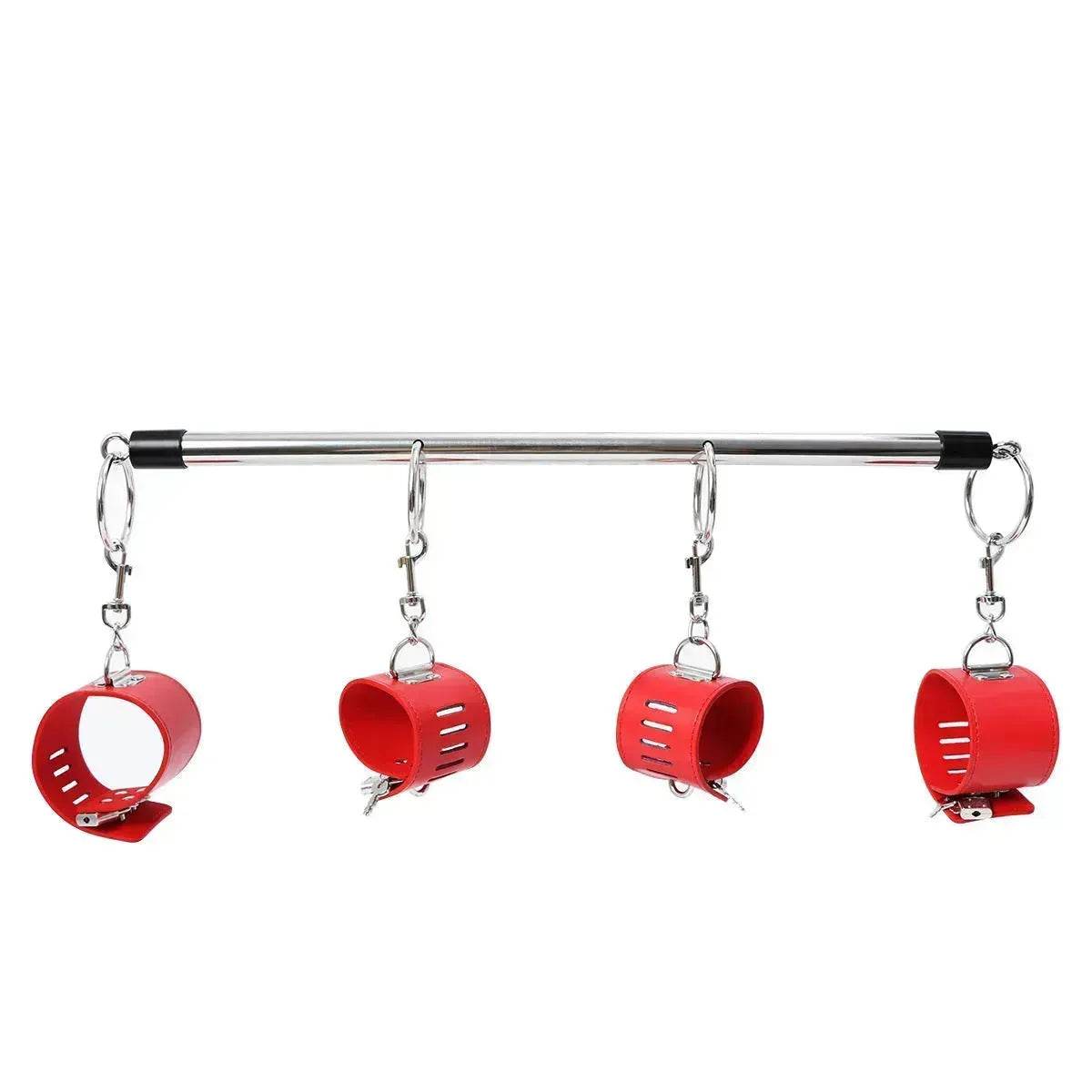 BDSM Toys Women Products Iron Tube Handcuffs Footcuffs Bondage Sets Bundled Toys - www.Shopthatapp.com