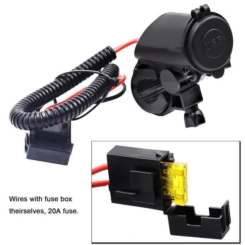 4.2A Dual USB Mobile Phone Motorcycle Car  Charger - www.Shopthatapp.com