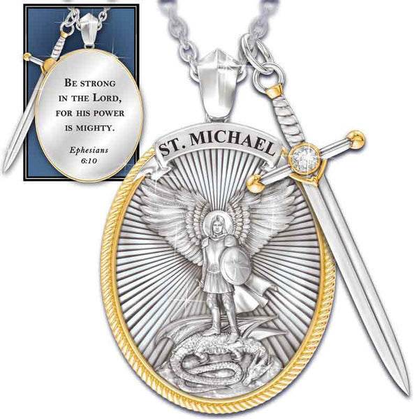 Protection Shield Western Mythology Faith Necklace - www.Shopthatapp.com