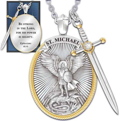 Protection Shield Western Mythology Faith Necklace - www.Shopthatapp.com