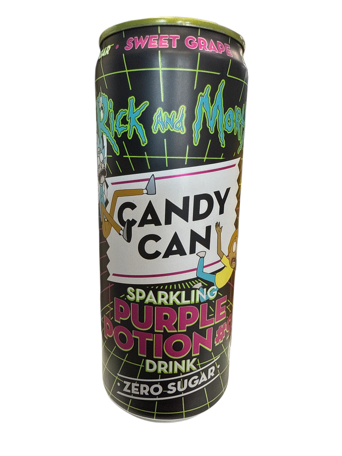 Candy Can Rick And Mortys Halloween Purple Potion Zero Sugar Sweet Grape Flavour 330ML - Canadian Edition - www.Shopthatapp.com