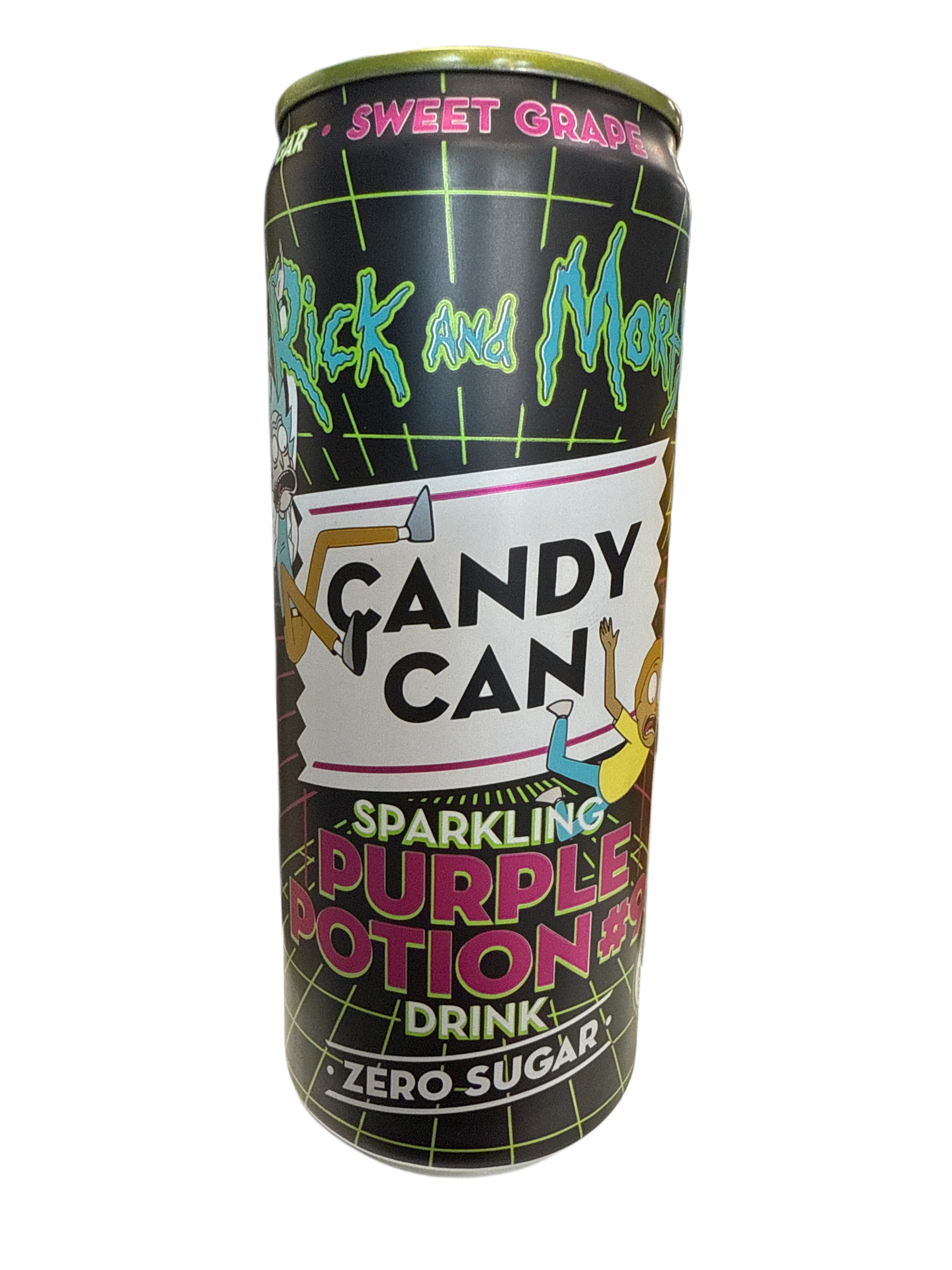 Candy Can Rick And Mortys Halloween Purple Potion Zero Sugar Sweet Grape Flavour 330ML - Canadian Edition - www.Shopthatapp.com