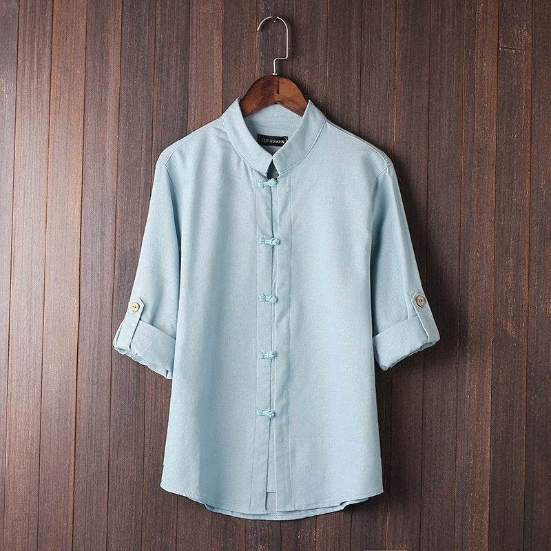 Men's Linen Vintage Plus Size Shirt - www.Shopthatapp.com