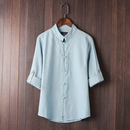 Men's Linen Vintage Plus Size Shirt - www.Shopthatapp.com