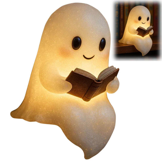 Cute LED Ghost Night Light Children's Nightlight Gift Bedside Sleep Lamp Halloween Decorations Lovely Ghost Lamp Warm Light - www.Shopthatapp.com