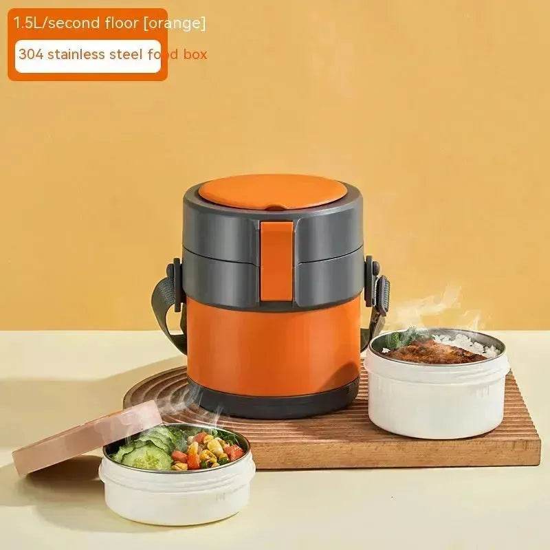 304 Stainless Steel Large Capacity Vacuum Thermal Insulated Lunch Box - www.Shopthatapp.com