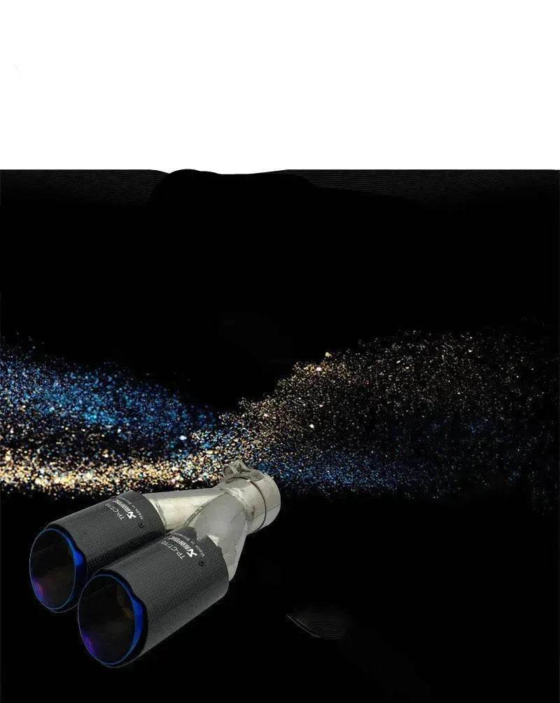Y Model Compatible For Remus Exhaust  Pipe Tip Muffler Tips Carbon Fiber Stainless Steel Dual Outlet Tails Throat Rear Nozzle - www.Shopthatapp.com