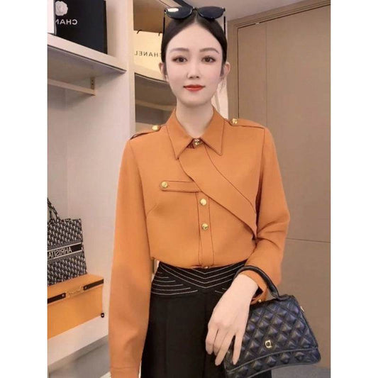 Luxury Professional Business Cooperate Office blouse shirt  for women - www.Shopthatapp.com