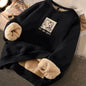 Autumn Winter Fleece-lined thick sweatshirt Pullover top for men - www.Shopthatapp.com