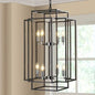 8 Lantern Tiered Chandeliers, Industrial Farmhouse Chandeliers - www.Shopthatapp.com