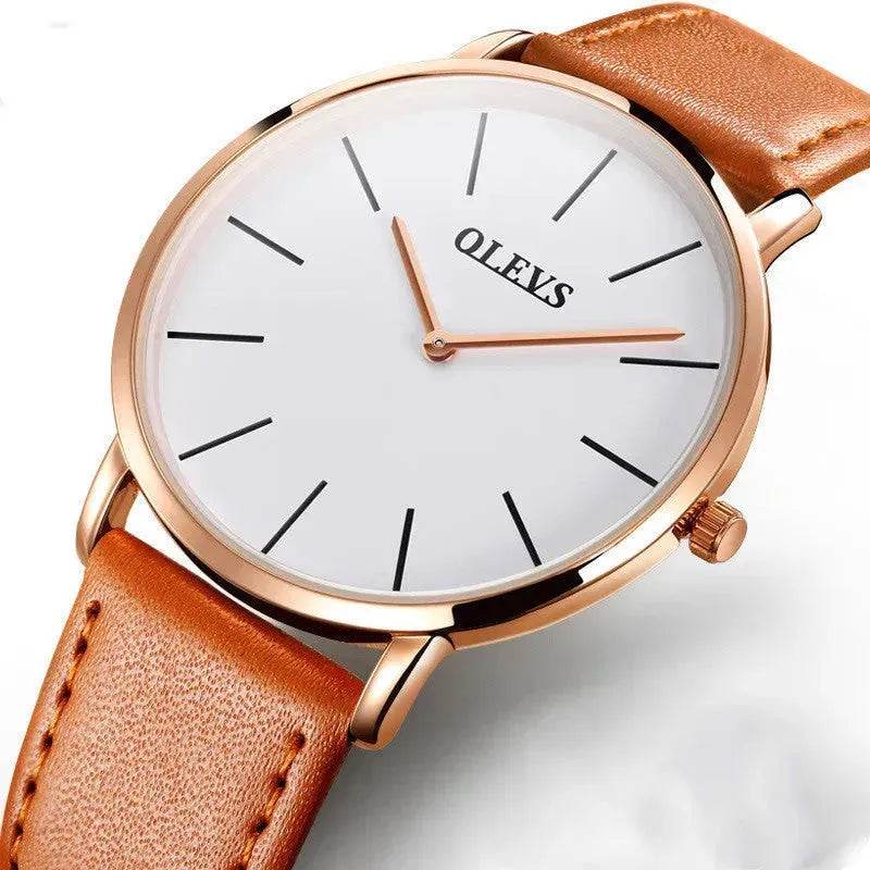 Ultra-thin quartz watch - www.Shopthatapp.com