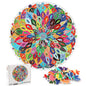 Puzzle rond en plumes de paon, 1 000 pièces | KidsToyLover