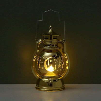 Ramadan Eid Mubarak Lantern Led Lights Party Decor Kids Gifts Middle East laser carved lantern - www.Shopthatapp.com