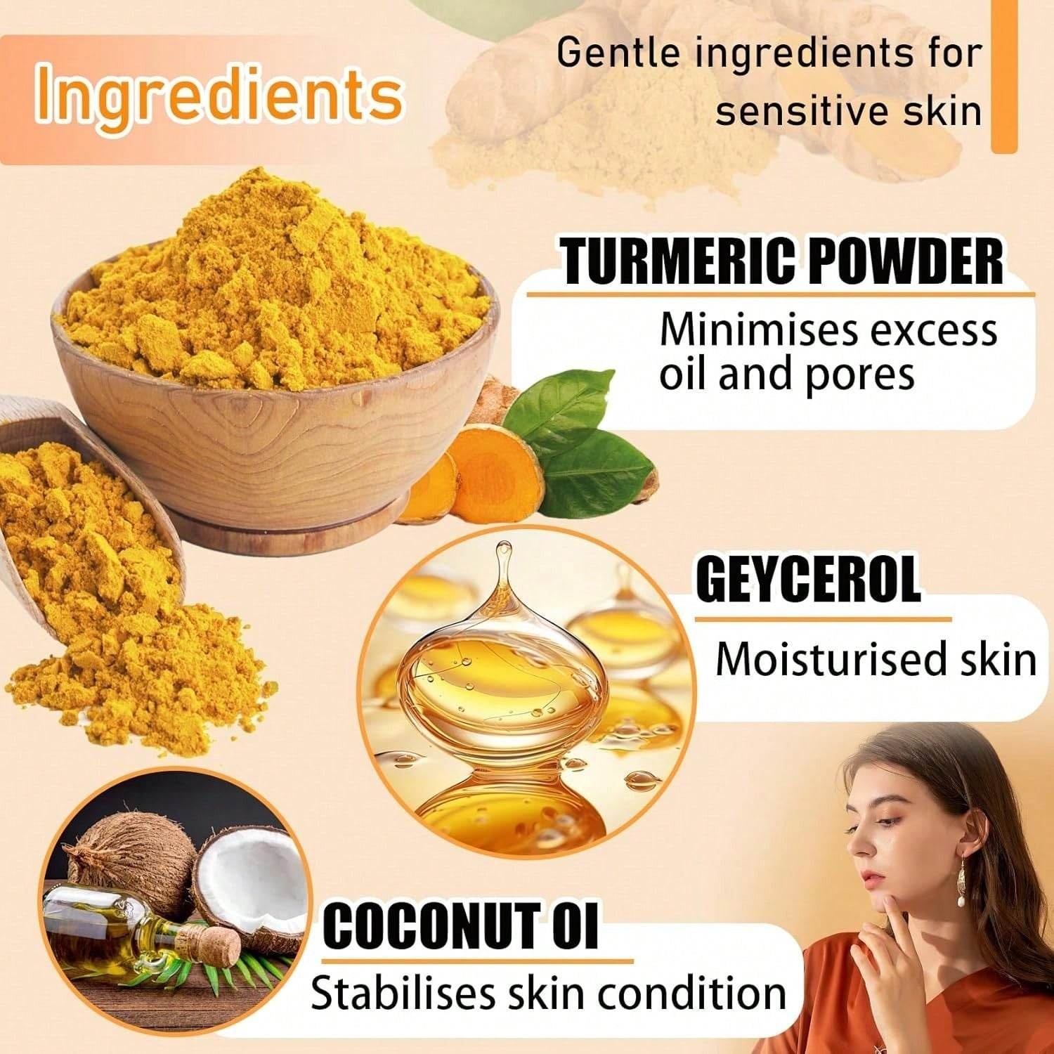 Body Face Brightening Turmeric Hyperpigmentation Bar Soap - www.Shopthatapp.com