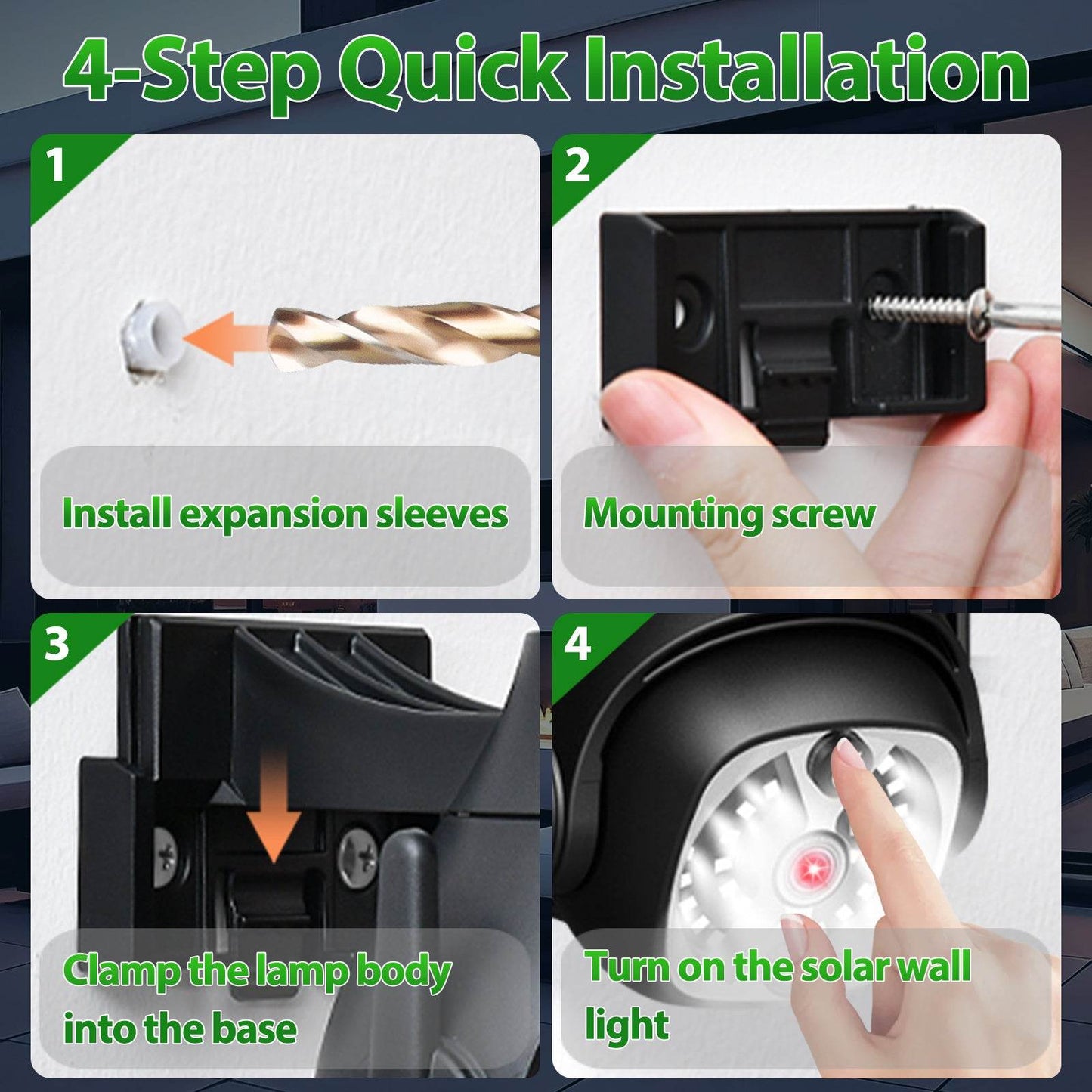 Outdoor Courtyard Human Sensing Solar Light - www.Shopthatapp.com