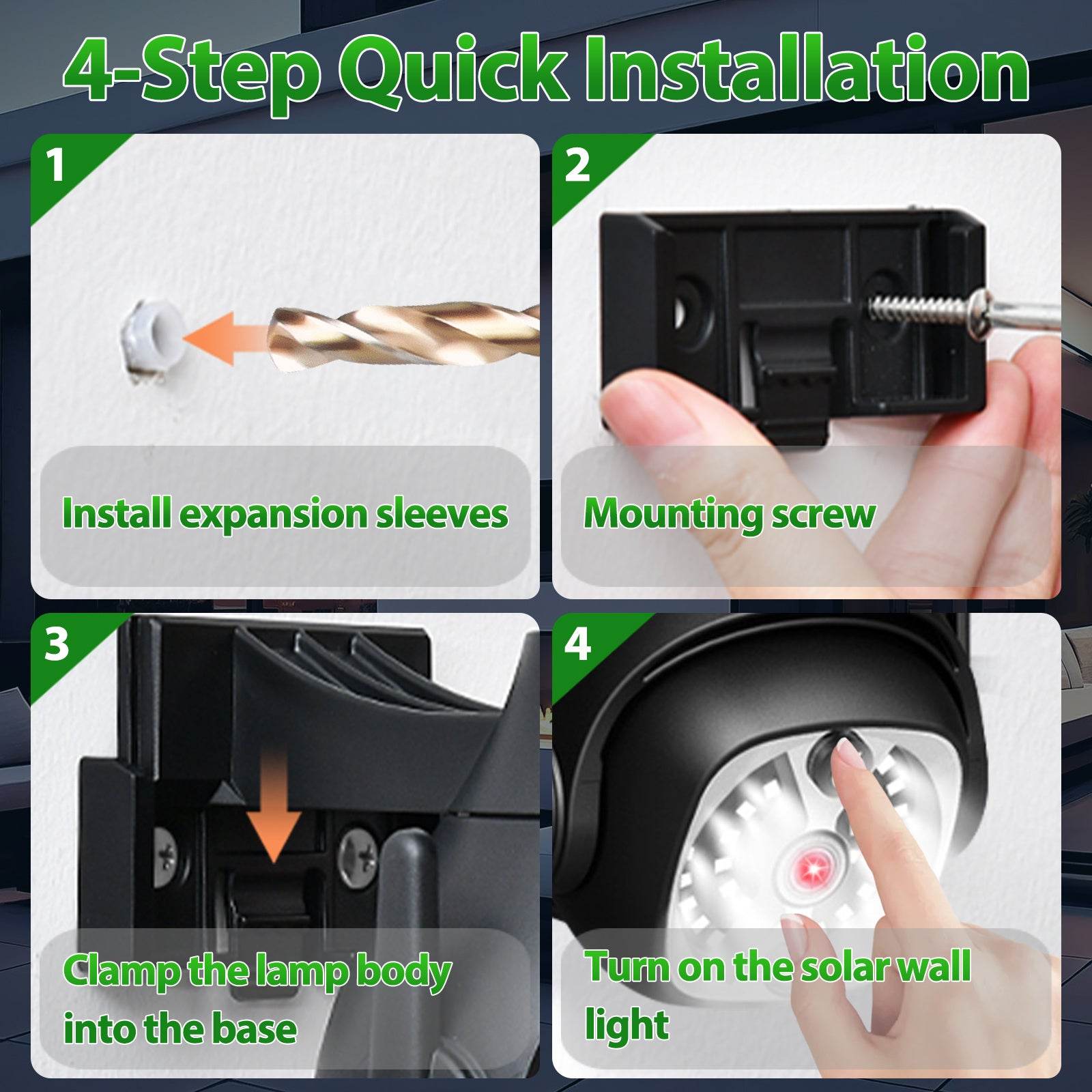 Outdoor Courtyard Human Sensing Solar Light - www.Shopthatapp.com