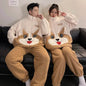 Fashion Casual Embossed Velvet Couple Pajamas - www.Shopthatapp.com