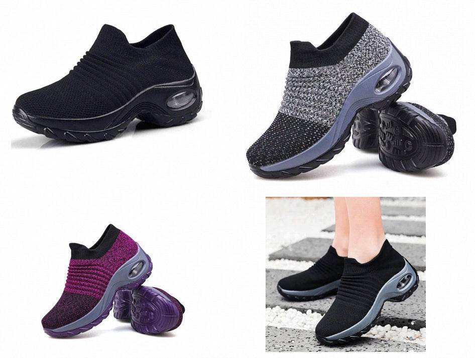 Casual Fashionable Socks Mesh Sneakers No tie sneakers women - www.Shopthatapp.com
