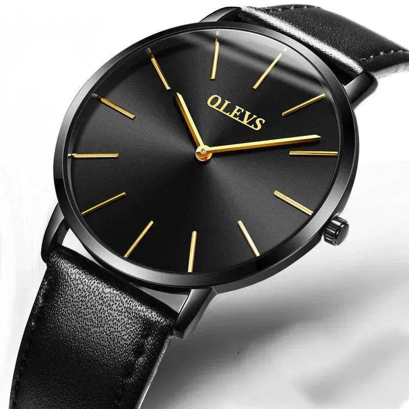 Ultra-thin quartz watch - www.Shopthatapp.com