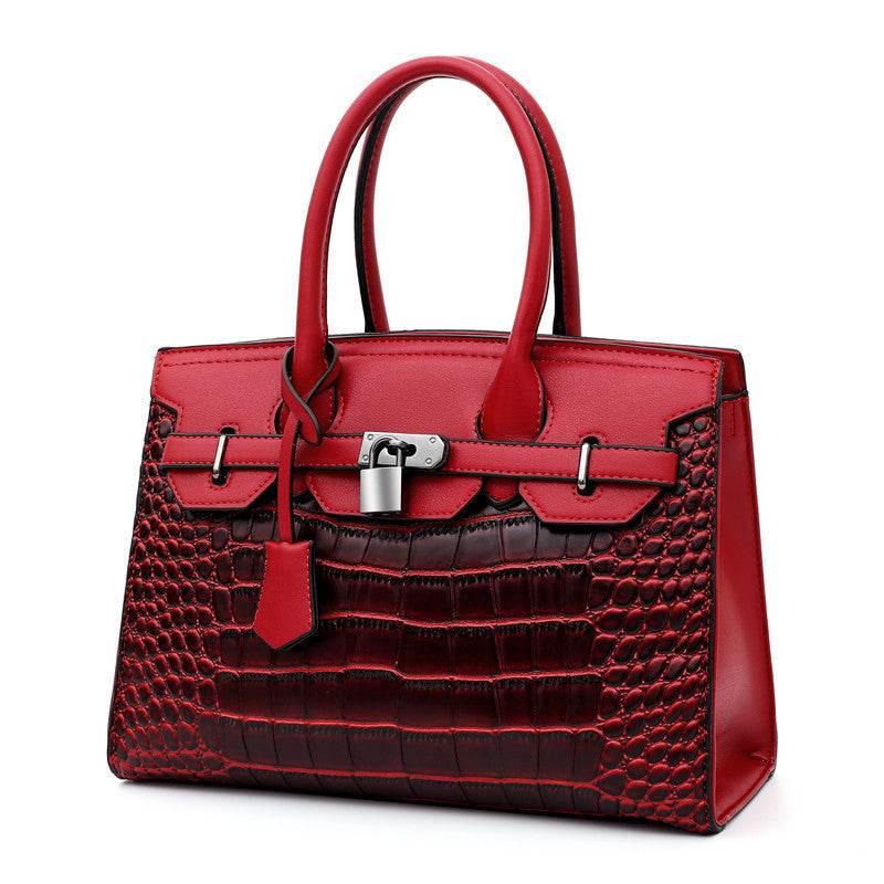 Trendy crocodile pattern Cooperate Work Handbag for Ladies - www.Shopthatapp.com