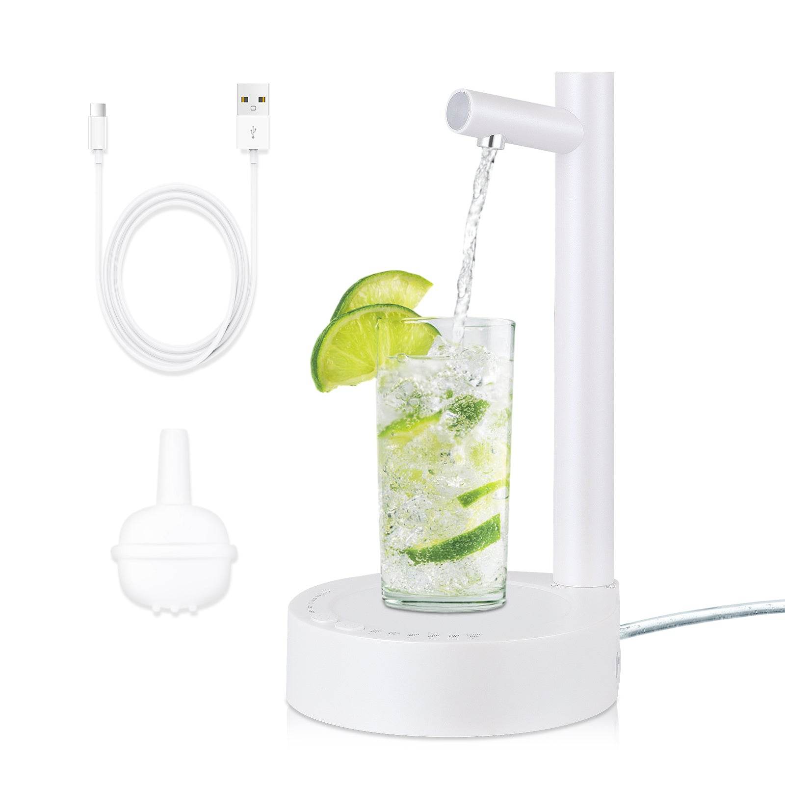 Smart Desktop Table Water Dispenser Pump Water Discharge Adjustable Portable Detachable USB Charging - www.Shopthatapp.com