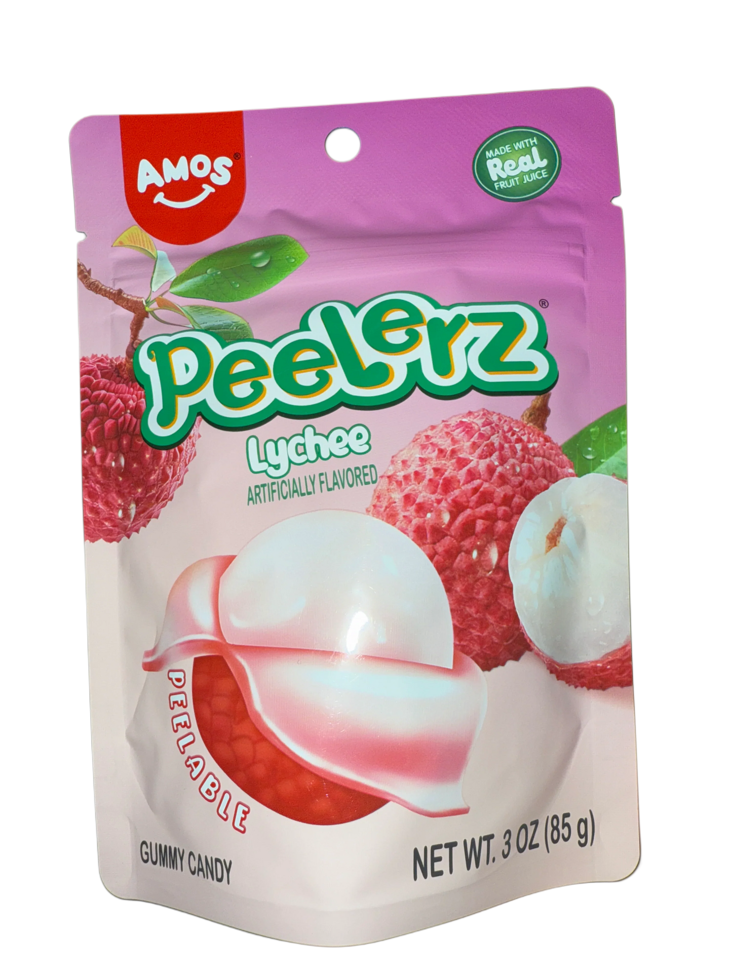 Amos Peelerz Gummy Lychee 85G - U.S Edition - www.Shopthatapp.com