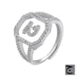 Fashion Micro Inlaid Zircon Arab Letters Ring for women - www.Shopthatapp.com