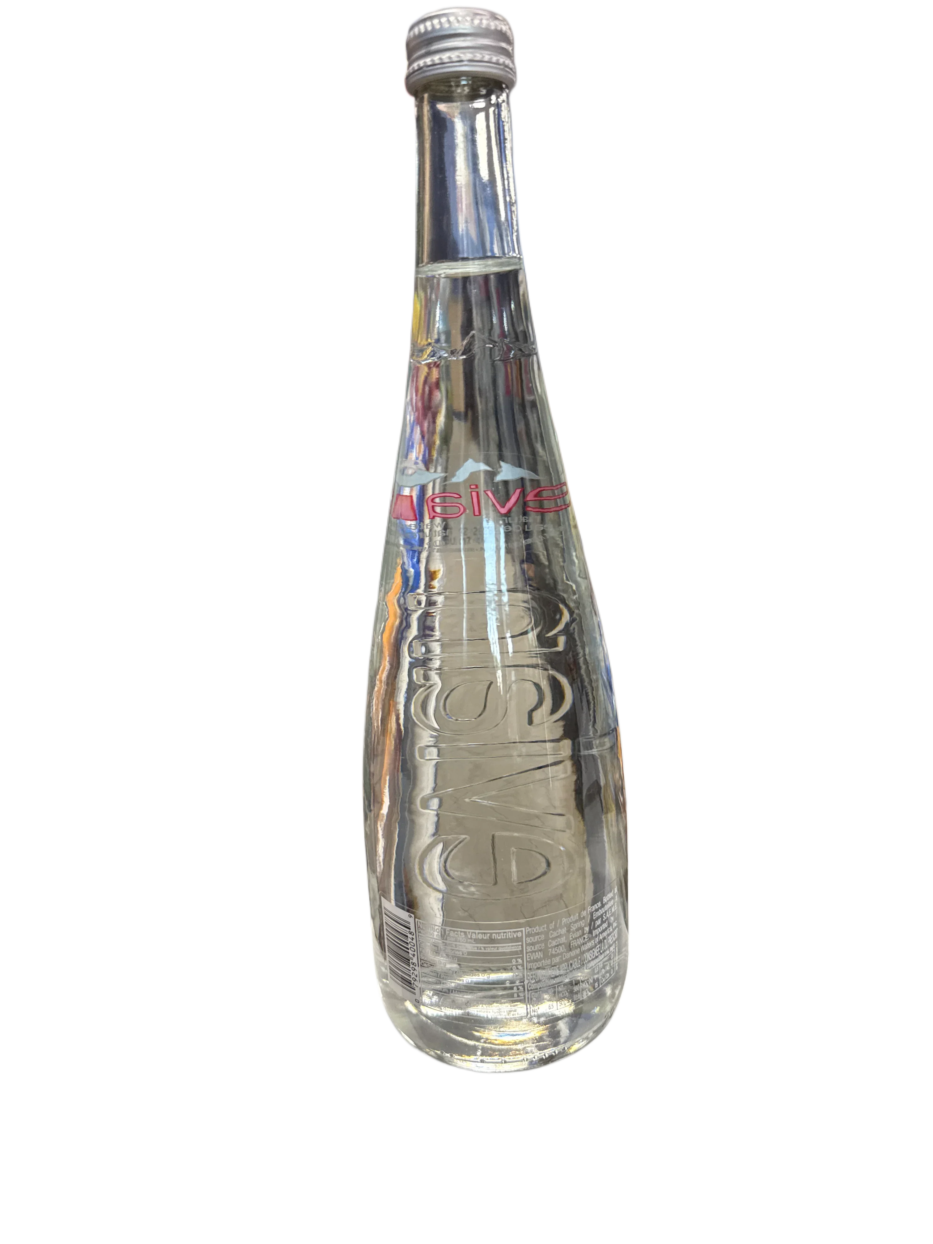 Evian Natural Spring Water Glass Bottle 750ML - France Edition - www.Shopthatapp.com
