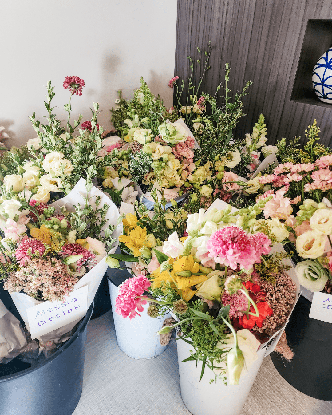 Des fleurs aux bouquets