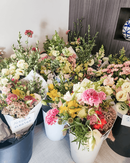 Des fleurs aux bouquets