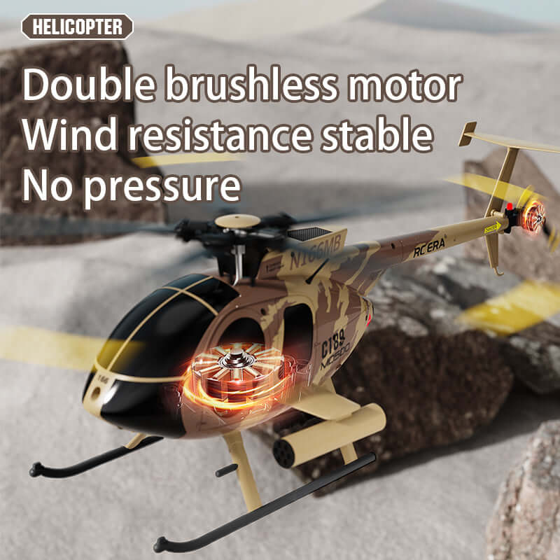 RC ERA C189 Dual Brushless RC Helicopter 1:28 Scale with Gyro and Altitude Hold - www.Shopthatapp.com